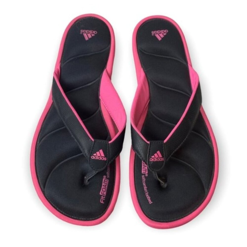 Adidas FitFoam Soft Comfort Pink & Black Sandals